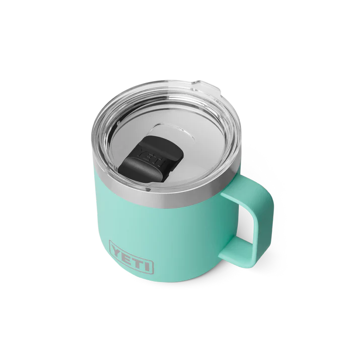 YETI Rambler 14oz (414ml) Stackable Mug with DuraSip™ Ceramic Lining - Seafoam - Image 2