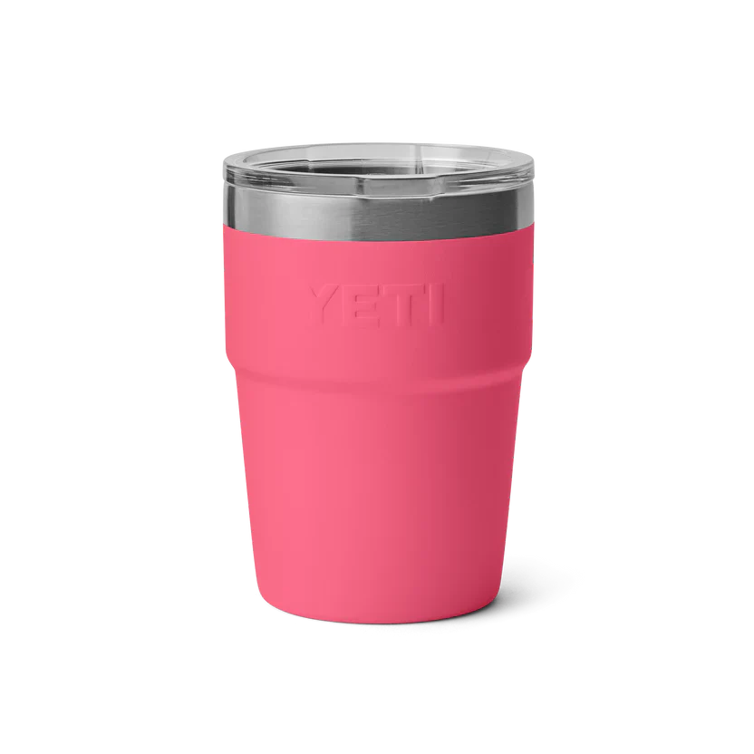 YETI Rambler 16 OZ (473ml) Stackable Cup With Magslider Lid - Tropical Pink - Image 3