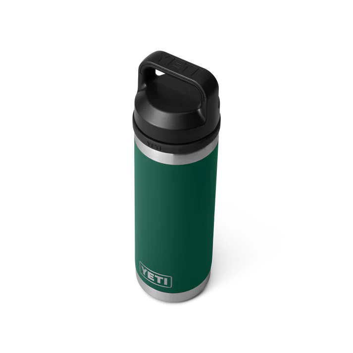 YETI Rambler 18 OZ (532ml) Bottle With Chug Cap - Black Forest Green - Image 3