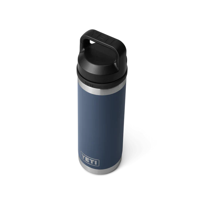 YETI Rambler 18 OZ (532ml) Bottle With Chug Cap - Navy - Image 3