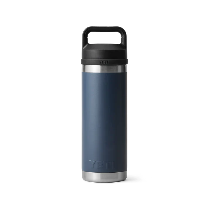YETI Rambler 18 OZ (532ml) Bottle With Chug Cap - Navy - Image 4