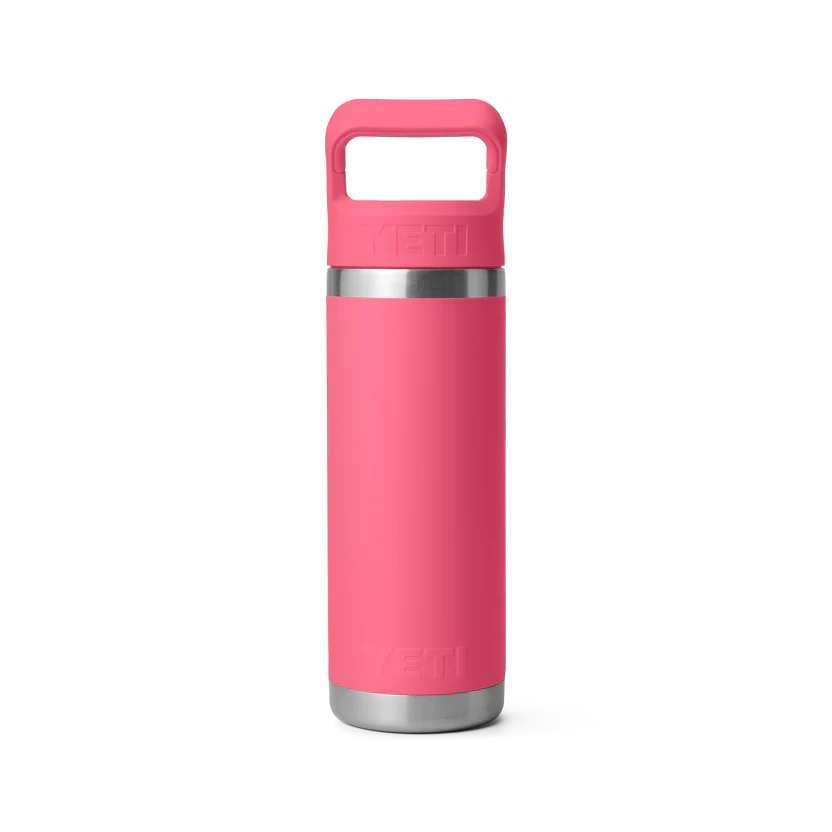 YETI Rambler 18 OZ (532ml) Bottle With Straw Cap - Tropical Pink - Image 4