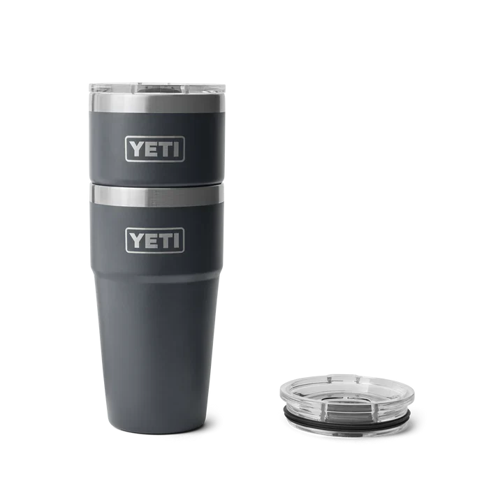 YETI Rambler 20 OZ (591ml) Stackable Cup With Magslider Lid - Charcoal - Image 4