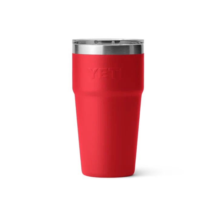 YETI Rambler 20 OZ (591ml) Stackable Cup With Magslider Lid - Rescue Red - Image 3