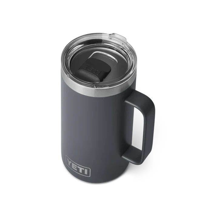 YETI Rambler 24 OZ (709ml) Mug With Magslider Lid - Charcoal - Image 2