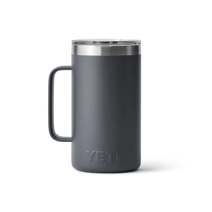 YETI Rambler 24 OZ (709ml) Mug With Magslider Lid - Charcoal - Image 3