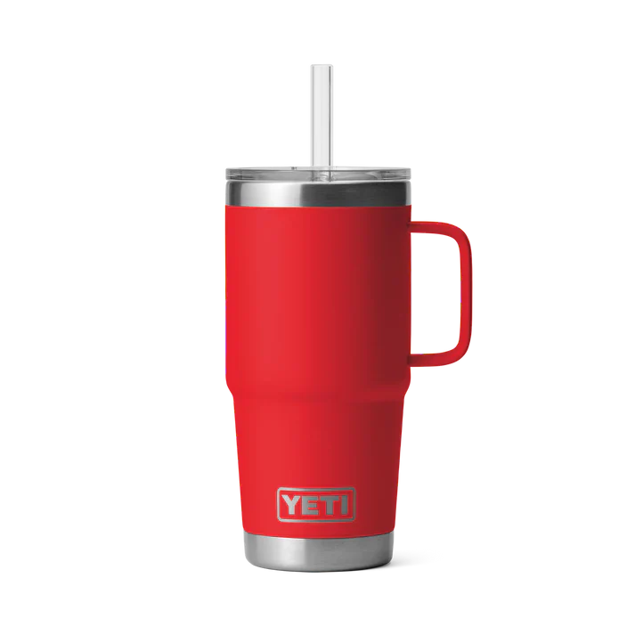 YETI Rambler 25 OZ (739ml) Straw Mug With Straw Lid - Rescue Red