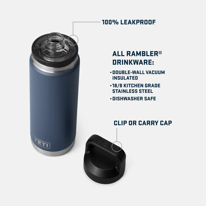 YETI Rambler 26 OZ (769ml) Bottle With Chug Cap - Moon Dust - Image 5