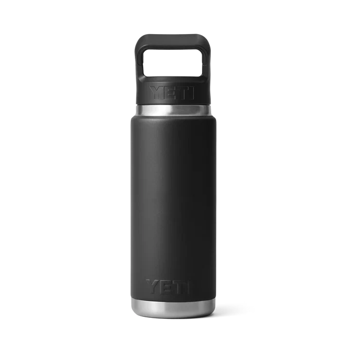 YETI Rambler 26 OZ (769ml) Bottle With Straw Cap - Black - Image 5