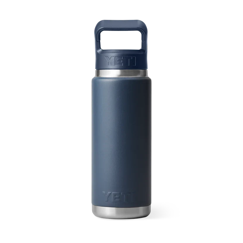 YETI Rambler 26 OZ (769ml) Bottle With Straw Cap - Navy - Image 5