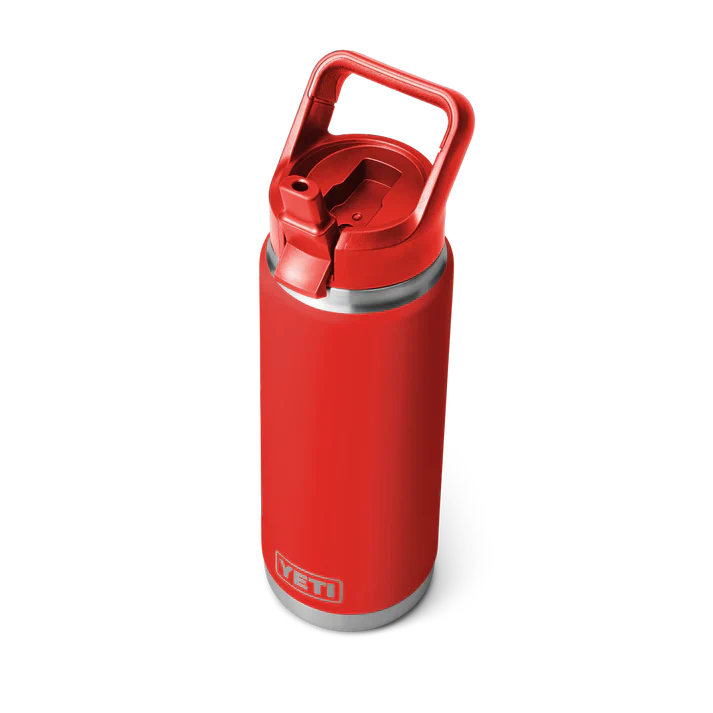 YETI Rambler 26 OZ (769ml) Bottle With Straw Cap - Rescue Red - Image 2