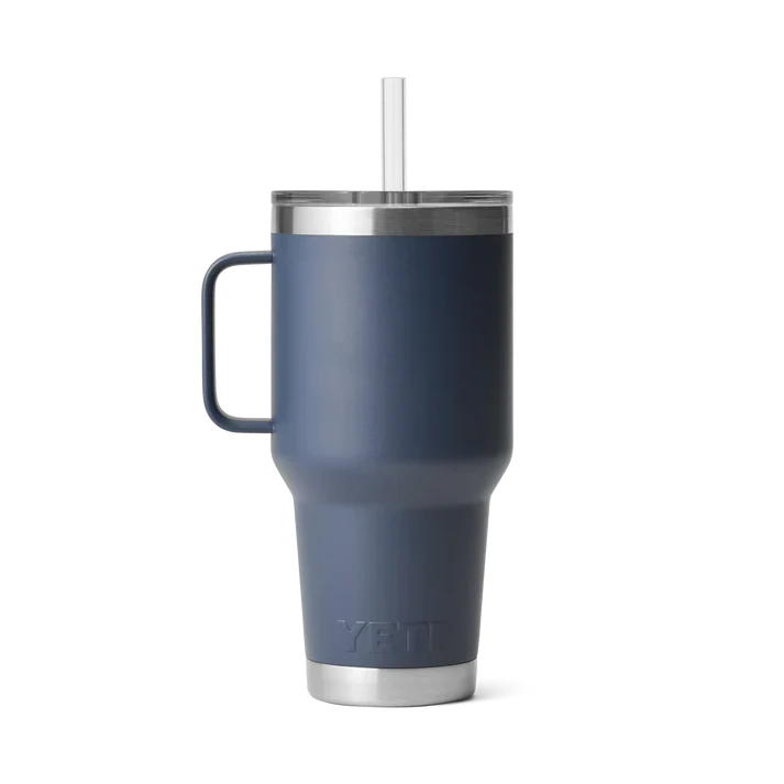 YETI Rambler 35 OZ (994ml) Straw Mug With Straw Lid - Navy - Image 3