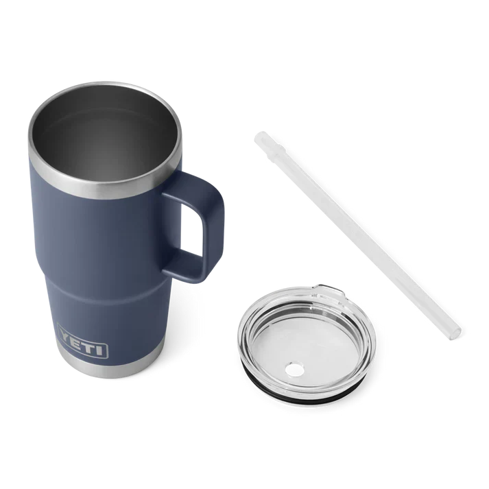 YETI Rambler 35 OZ (994ml) Straw Mug With Straw Lid - Navy - Image 4