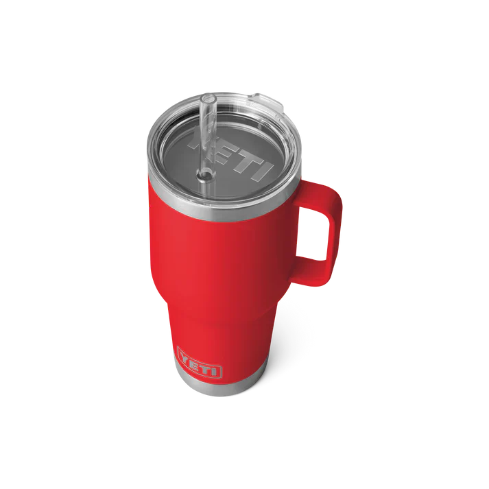 YETI Rambler 35 OZ (994ml) Straw Mug With Straw Lid - Rescue Red - Image 2