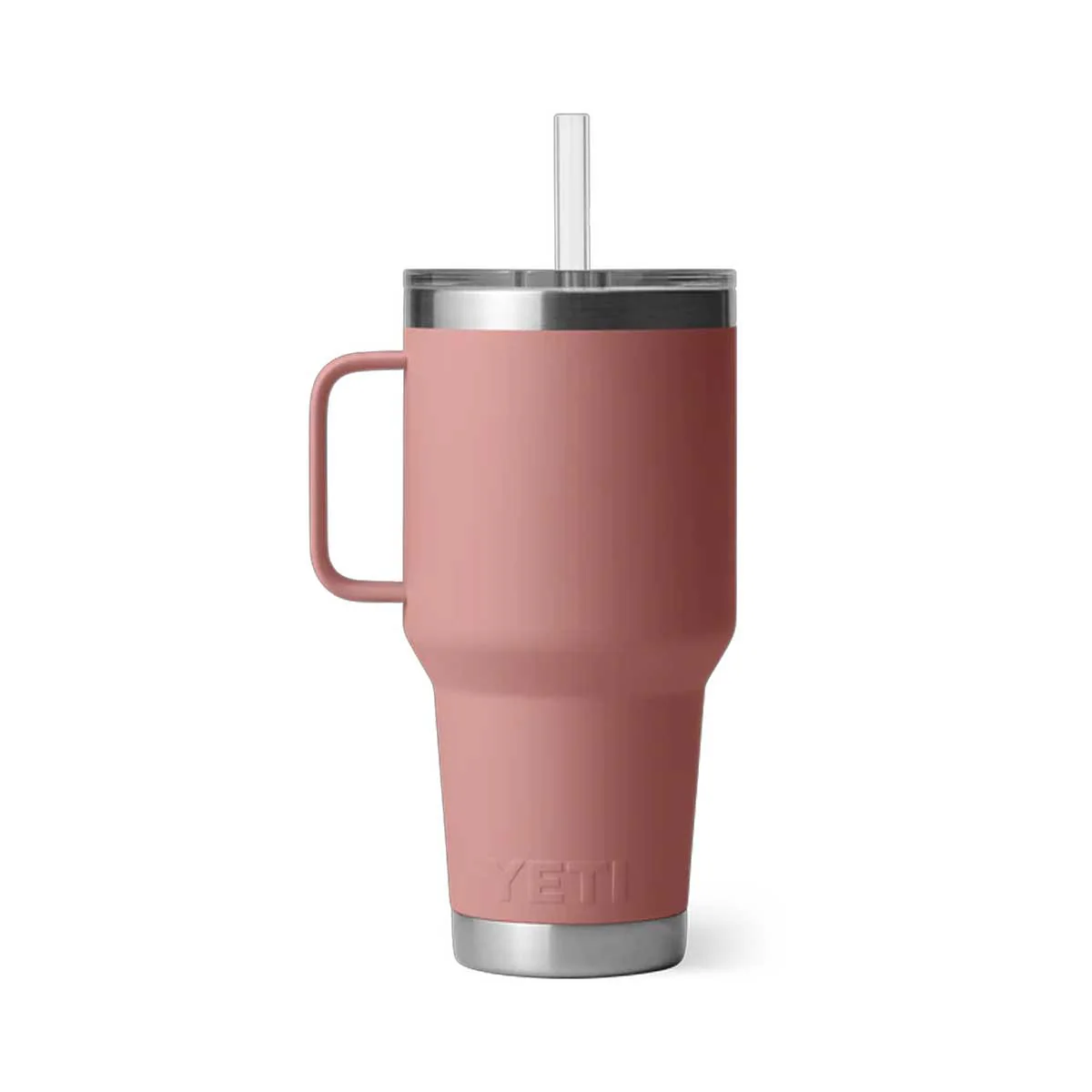 YETI Rambler 35 OZ (994ml) Straw Mug With Straw Lid - Sandstone Pink - Image 3