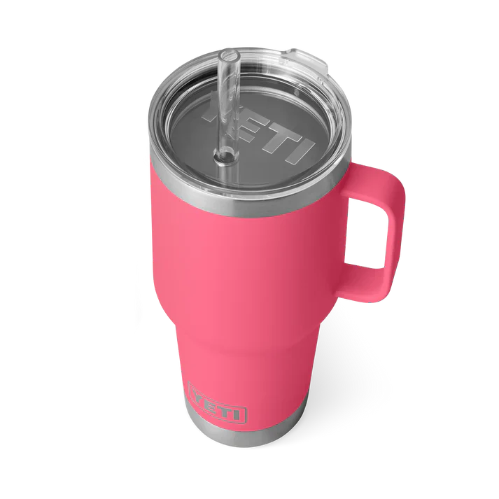 YETI Rambler 35 OZ (994ml) Straw Mug With Straw Lid - Tropical Pink - Image 2