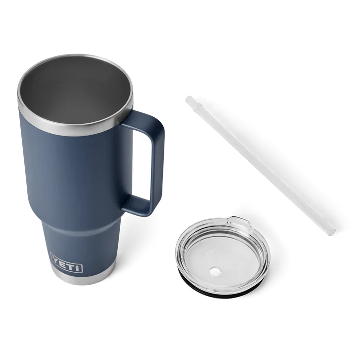 YETI Rambler 42 OZ (1242ml) Straw Mug With Straw Lid - Navy - Image 4