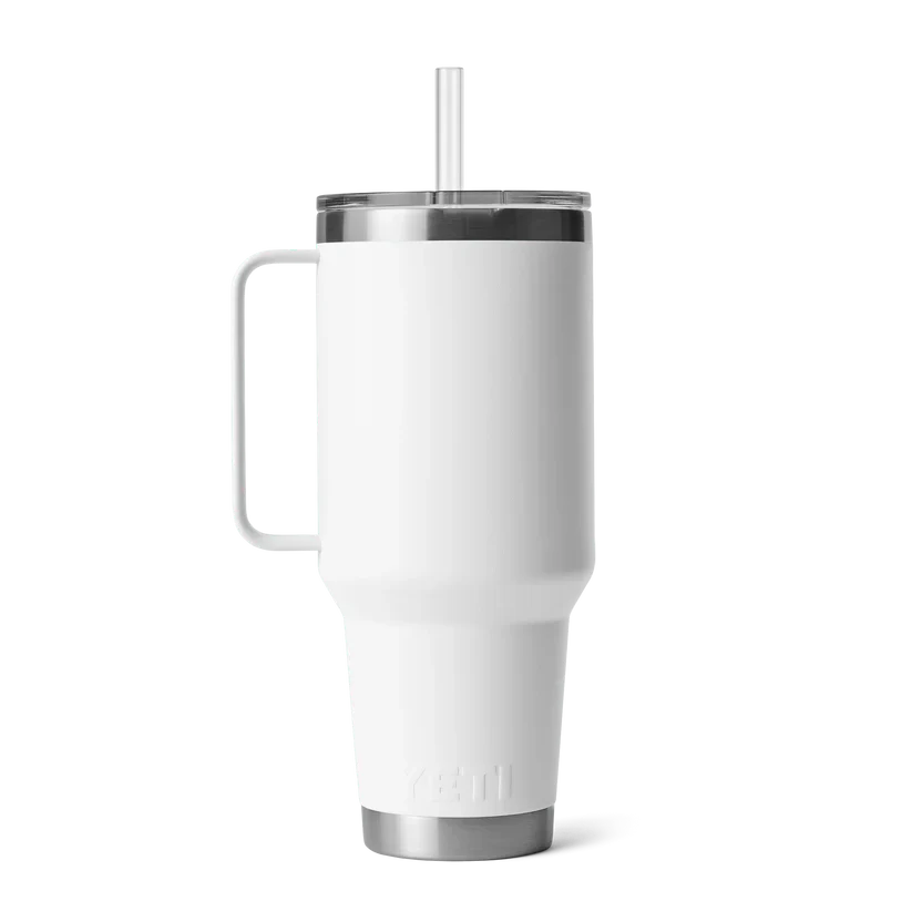 YETI Rambler 42 OZ (1242ml) Straw Mug With Straw Lid - White - Image 4