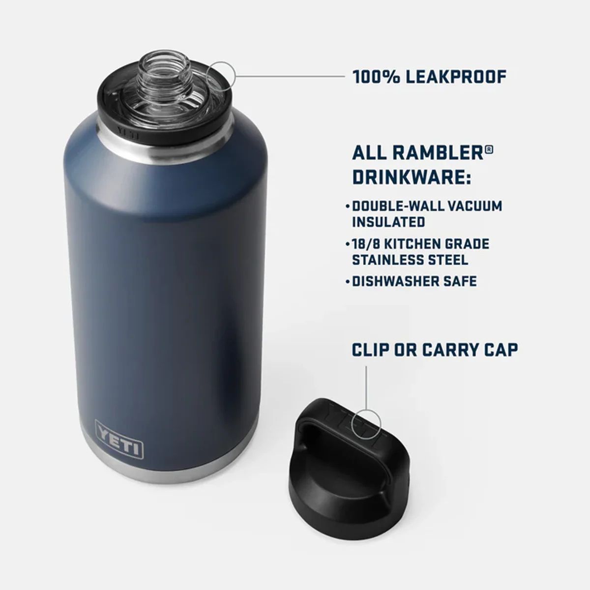 YETI Rambler 64oz (1.9L) Bottle With Chug Cap - Ridgeline - Image 3