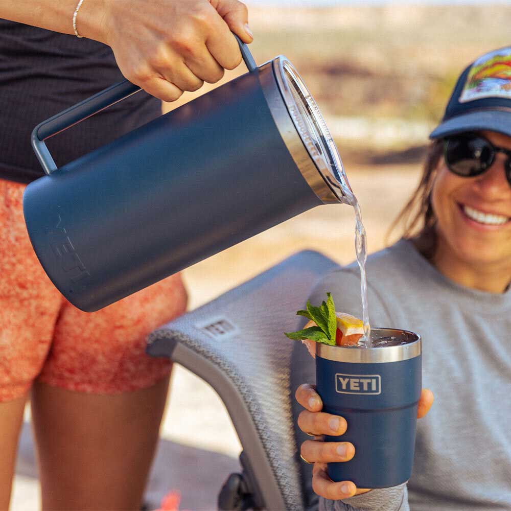 YETI Rambler 64oz (1.9L) Pitcher MagSlider Lid - Navy - Image 2
