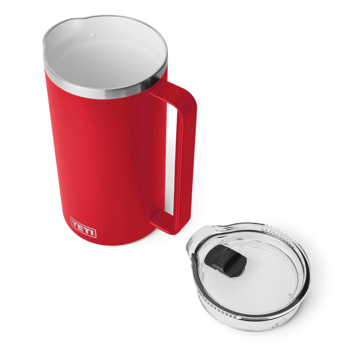 YETI Rambler 64oz (1.9L) Pitcher MagSlider Lid - Rescue Red - Image 5