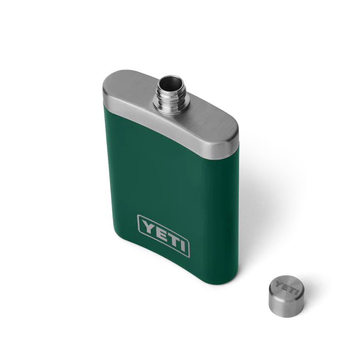 YETI Rambler 7 OZ Flask - Black Forest Green - Image 2