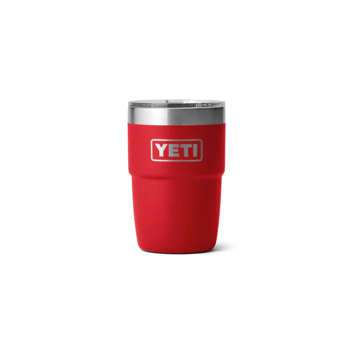 YETI Rambler 8 OZ (237ml) Stackable Cup With DuraSip™ Ceramic Lining - Rescue Red