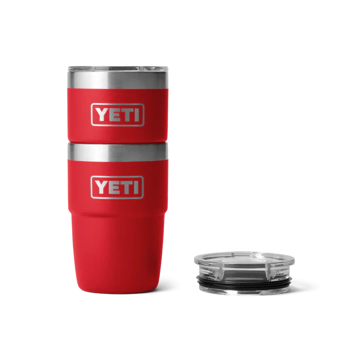 YETI Rambler 8 OZ (237ml) Stackable Cup With DuraSip™ Ceramic Lining - Rescue Red - Image 4