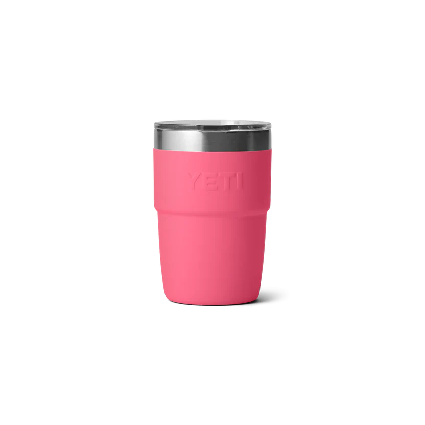 YETI Rambler 8 OZ (237ml) Stackable Cup With DuraSip™ Ceramic Lining - Tropical Pink - Image 4