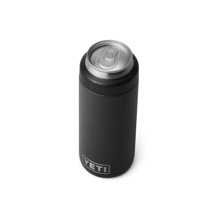 YETI Rambler Colster 250ml Slim Can Insulator - Black - Image 2