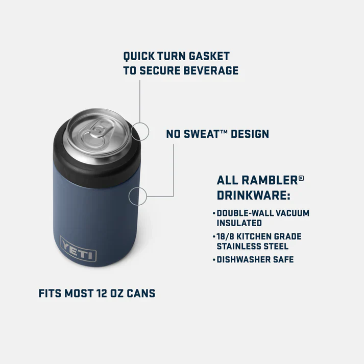 YETI Rambler Colster 330ml Can Insulator - Stainless Steel - Image 3