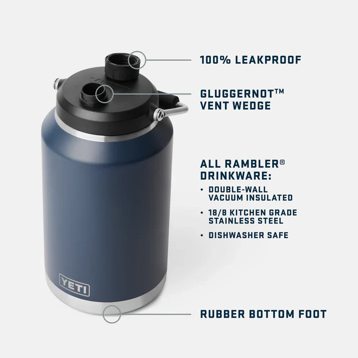 YETI Rambler Gallon (3.79 L) Jug - Navy - Image 3