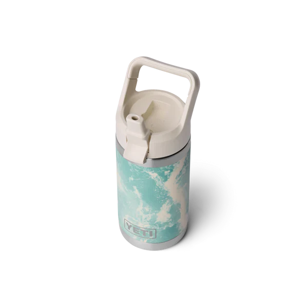 YETI Rambler JR 12 OZ (354ml) Kids Bottle With Straw Cap - Sea View - Image 2