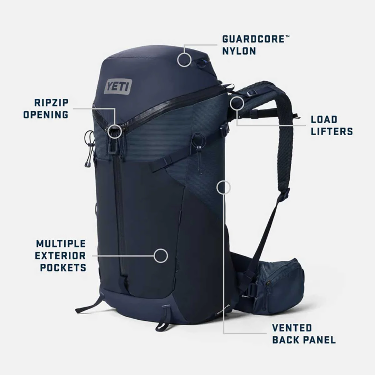 YETI Skala 40L Hiking Backpack - Mens - Navy - Image 7