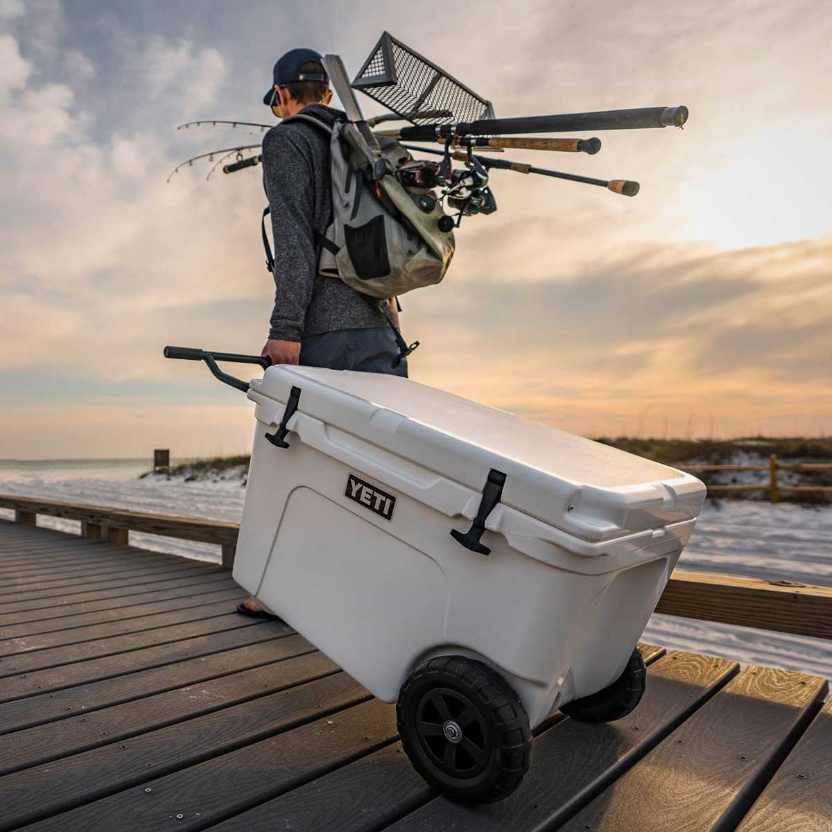 YETI Tundra Haul Heavy Duty Wheeled Cooler Box – White - Image 2