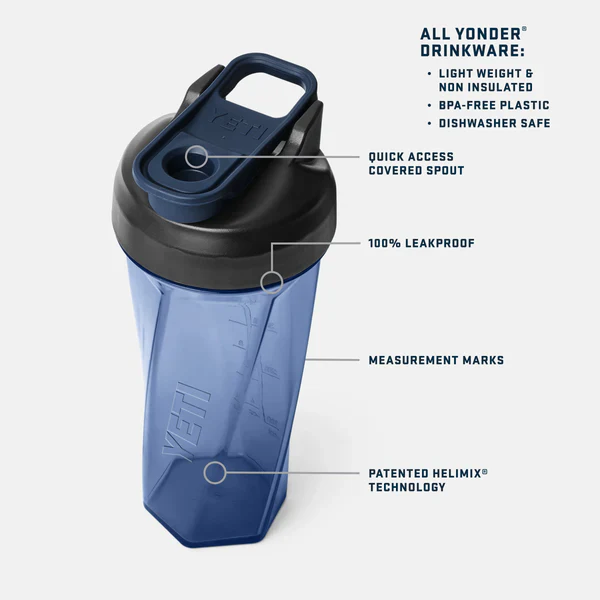 YETI Yonder 27 OZ (737ml) Shaker Bottle With Helimix® Technology – Cape Taupe - Image 4